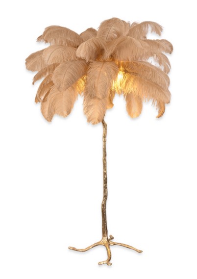 Офисный свет IST-CASA Торшер страусиные перья FEATHER LAMP, Цвет: бежевый